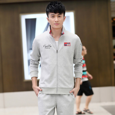 佛伦佛 运动套装男长袖韩版情侣休闲运动服套