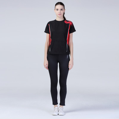 spiro斯派罗短袖女运动T恤速干透气户外圆领拼