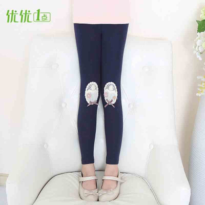 优优1点 2016秋冬新款修身百搭女童打底裤春