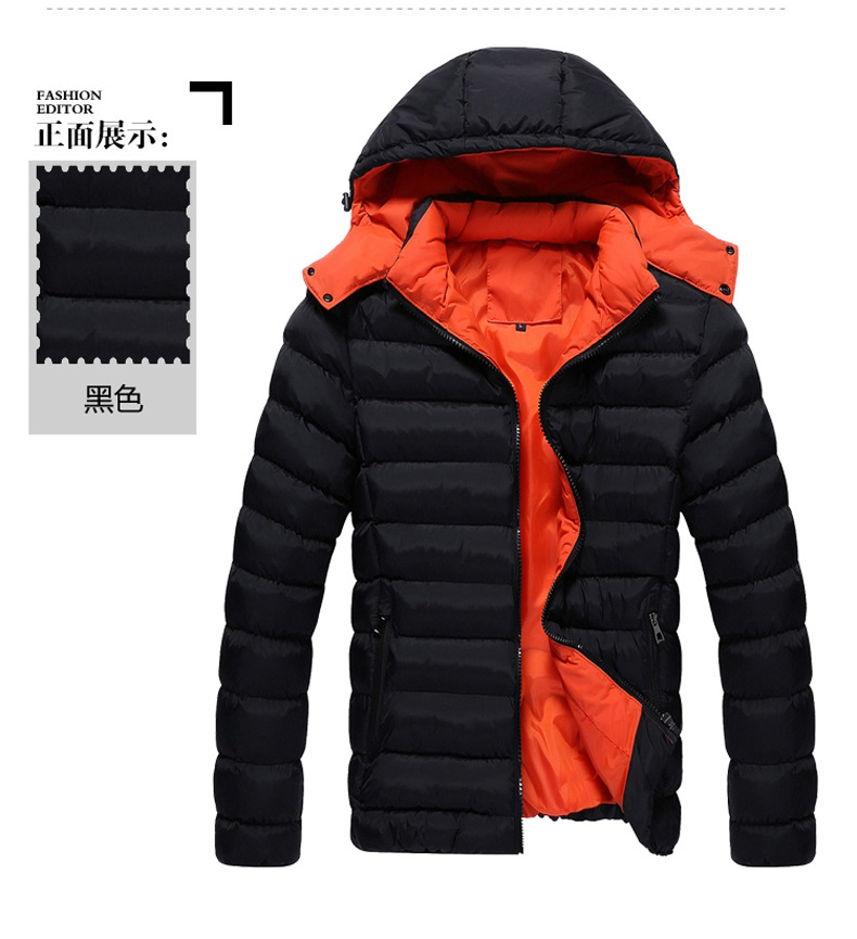 伯恩-琼斯2017男装男秋冬新款外套韩版连帽修