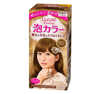 日本 花王KAO Liese Prettia泡沫染发剂有光泽