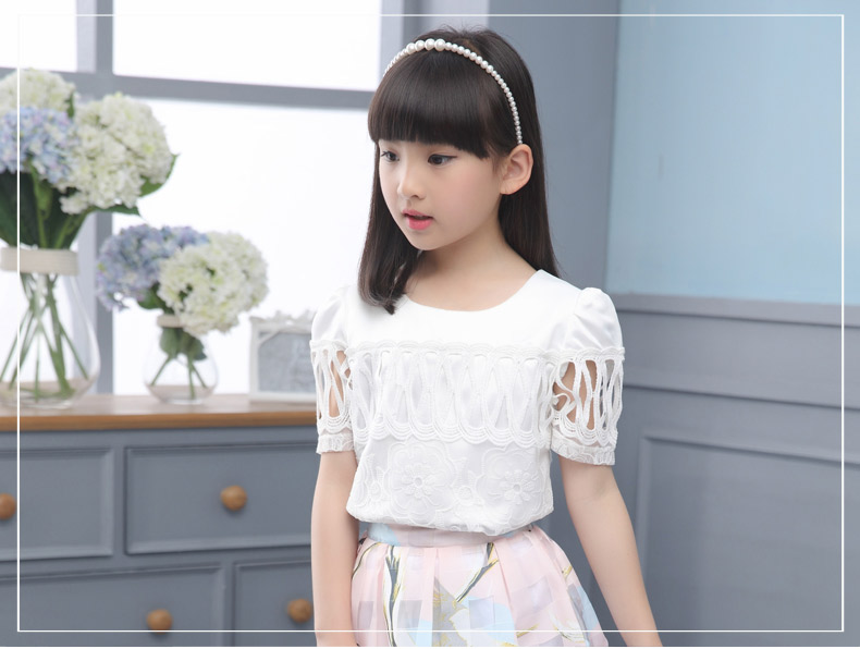 宾威伦韩版夏季儿童休闲套装4-12岁中大童女童