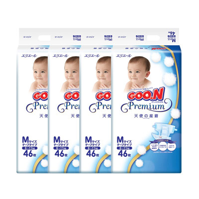 日本大王天使系列婴儿纸尿裤M46片*尿不湿G
