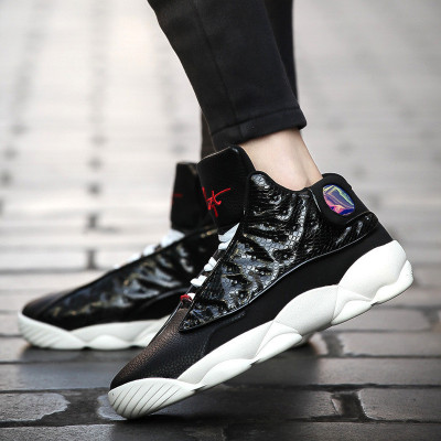 2情侣运动篮球鞋 男鞋高帮减震透气新潮战靴青