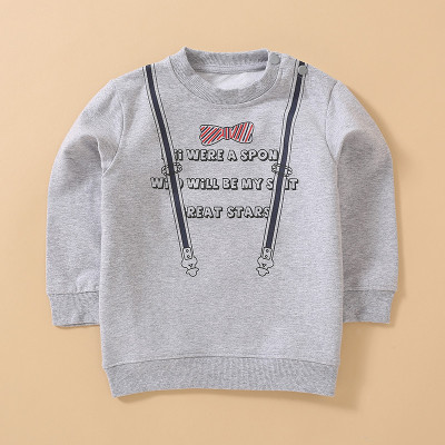 猫人2017新款宝宝春装套头时尚上衣婴儿衣服