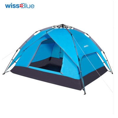 仕蓝\/wissblue户外全自动帐篷双层速开防暴雨3