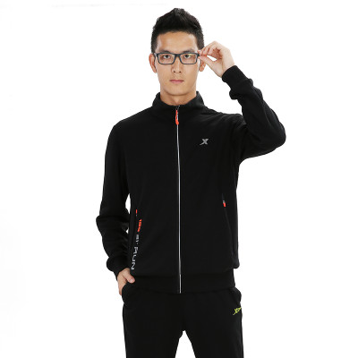 特步 男装运动服套装男外套韩版秋季新款正品