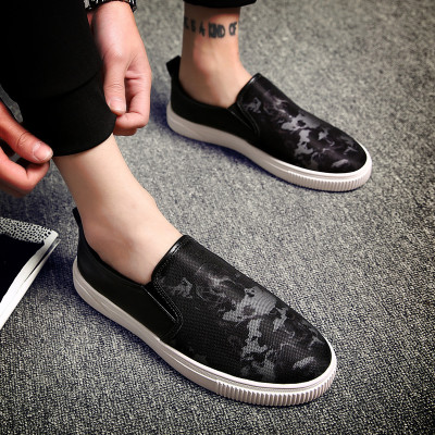 鑫恩尚 春季新品男鞋子男士乐福鞋百搭帆布鞋