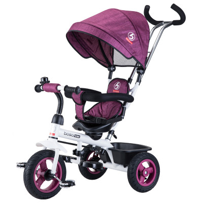 宝仕儿童三轮车脚踏车1-3-5岁座位转向婴儿手