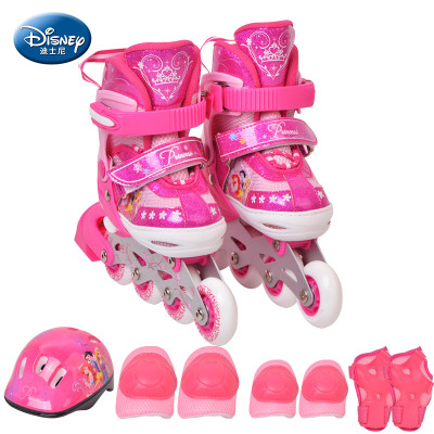 迪士尼(disney)溜冰鞋儿童套装轮滑鞋旱冰鞋 可