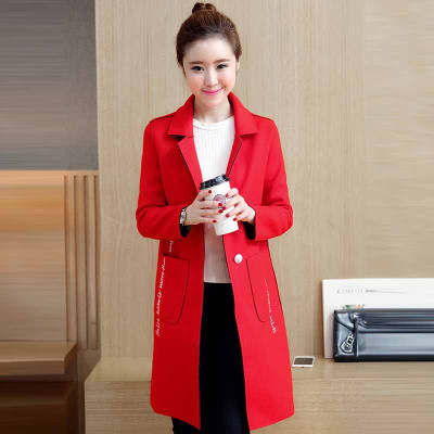 向左看齐 冬装新款 韩版女装休闲大码中长款复