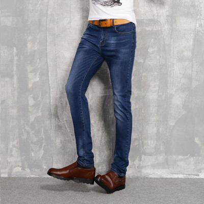 阿玛邦2016秋季新款高弹力牛仔裤男韩版修身