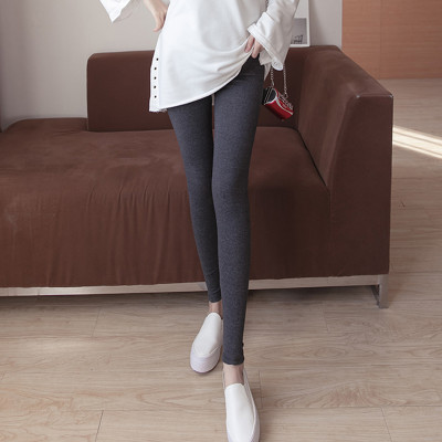 韩衣兜 孕妇裤春秋装孕妇打底裤 毛绒显瘦修身