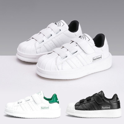 优优1点2017春季新款童鞋儿童小白板鞋男童女