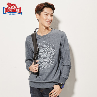 龙狮戴尔2016秋季新款男士套头圆领卫衣 时尚