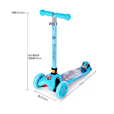 迪士尼滑板车儿童 2-10岁三轮婴幼儿滑轮车滑