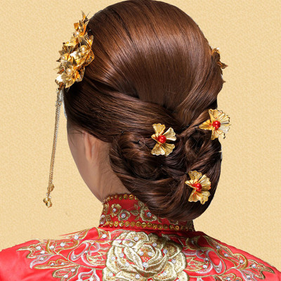 TAOYEE 新娘古装头饰发簪子小发夹中式婚礼