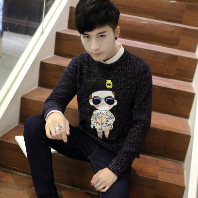 号公社 2016男装中年时尚休闲毛衣男T恤衫圆