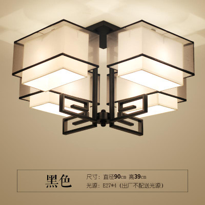 新中式吸顶灯吊灯长方形led中式灯具现代简约