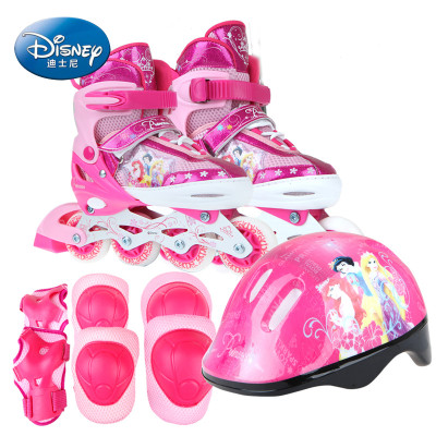 迪士尼(disney)溜冰鞋儿童套装轮滑鞋旱冰鞋 可