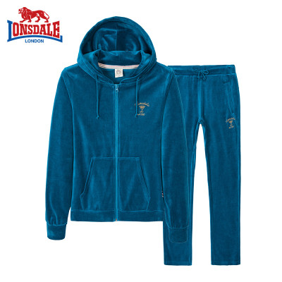 LONSDALE龙狮戴尔户外新款抓绒衣套装 秋冬
