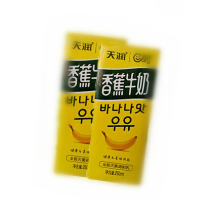 七果果 天润香蕉口味牛奶12盒装 250ml一盒 果