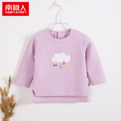 南极人儿童冬装卫衣男童夹棉保暖外套宝宝秋冬