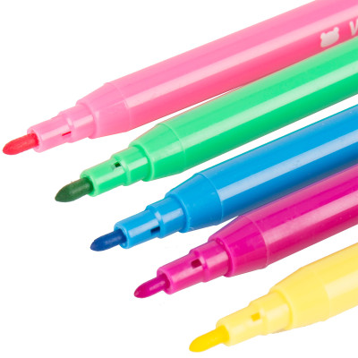 得力水彩笔50色可水洗无毒颜色笔小学生儿童