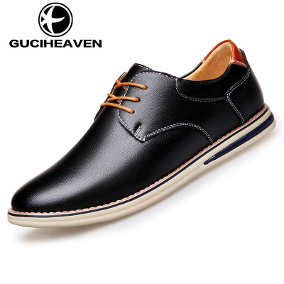古奇天伦男鞋时尚英伦风休闲皮鞋男士2017新