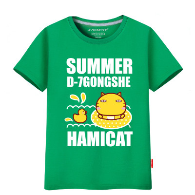 第七公社 短袖t恤男 2016夏季新款卡通哈咪猫半