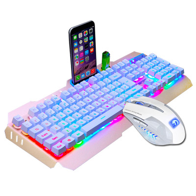 机械手感键盘鼠标套装背光有线键鼠游戏电竞网