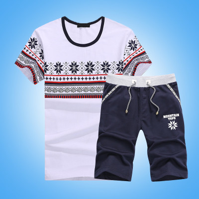 英戈玛 男士运动套装夏季短袖长裤运动服男夏