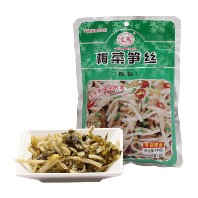 文鸿梅菜笋丝微辣140g/袋