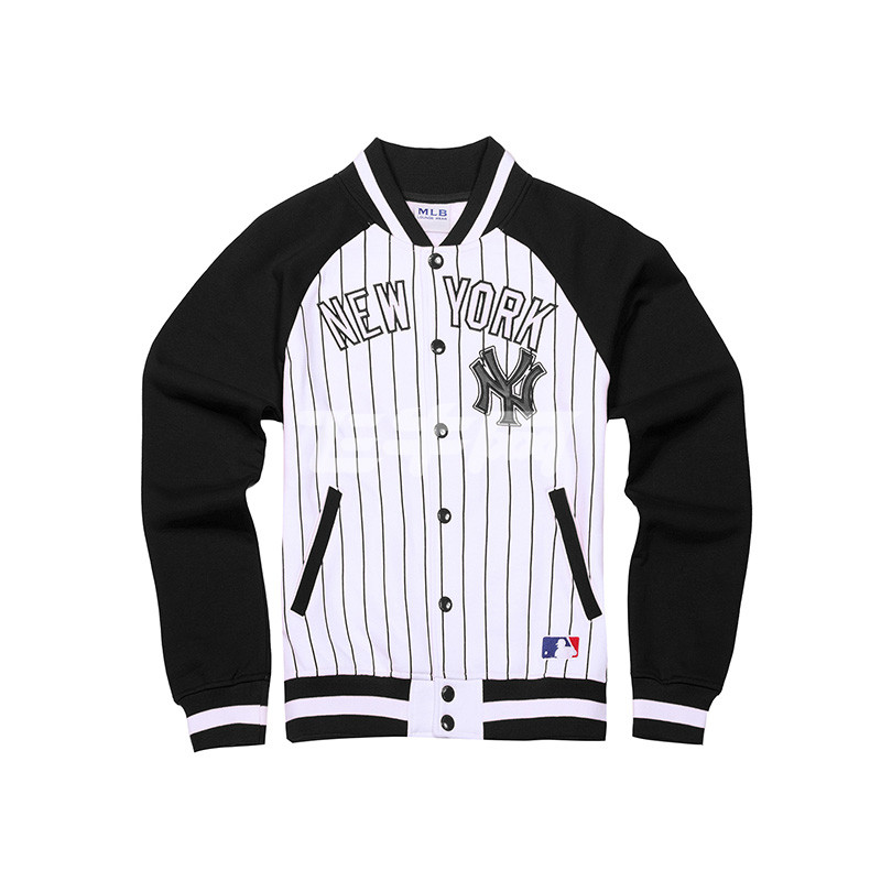 美职棒mlb洋基队ny秋季新款女式加绒立领休闲运动服棒球服短款外套bl