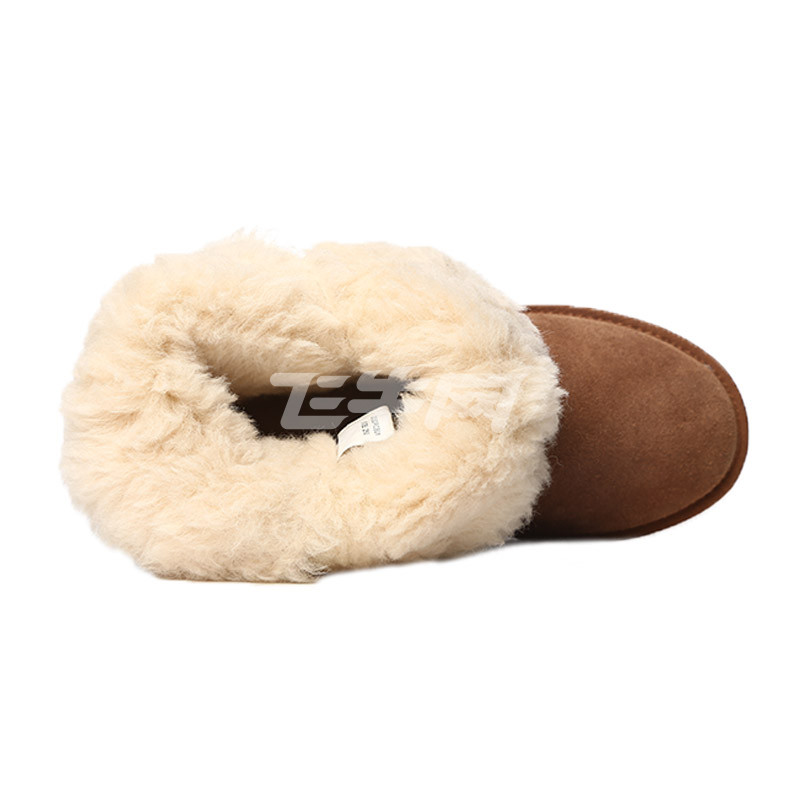 蜜娅莉miyayami雪地靴冬季女款清仓牛绒象牙扣短靴雪地靴700293