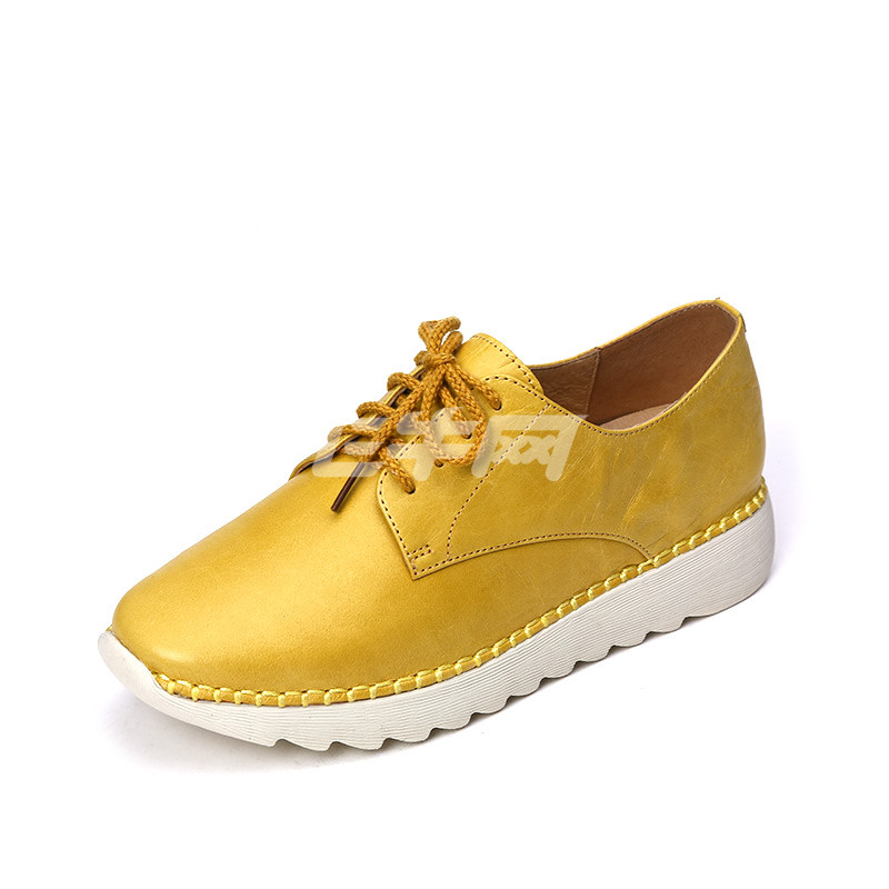 蜜娅莉miyayami牛皮轻便系带脚床鞋女式休闲鞋700810