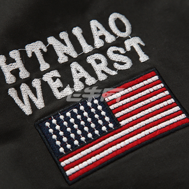 圣洛朗 德国军装空军一号工装休闲男士夹克春秋天薄大码男装