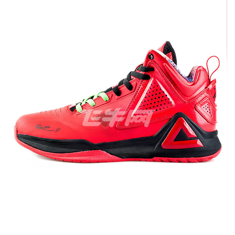 匹克nba系列防滑减震中帮专业战靴帕克一代圣诞款男子篮球鞋 e34323a