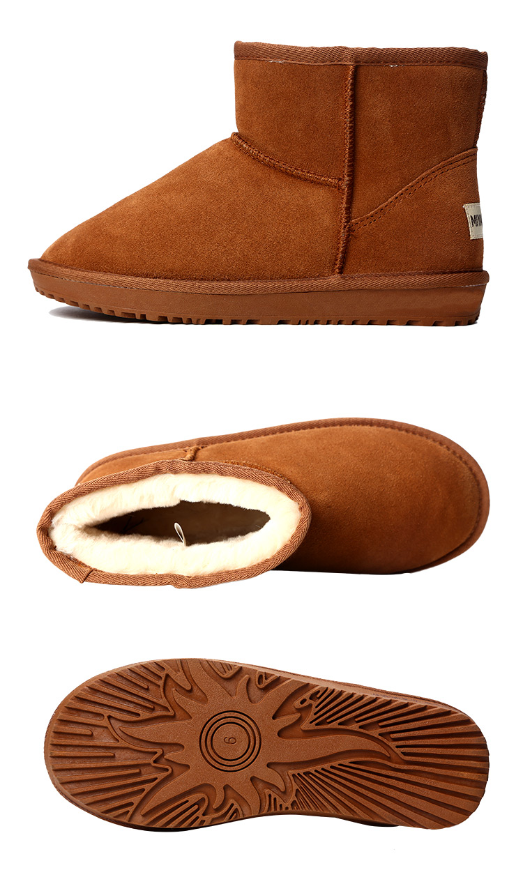 (合并)蜜娅莉miyayami雪地靴冬款女款牛绒经典低筒保暖雪地靴700877