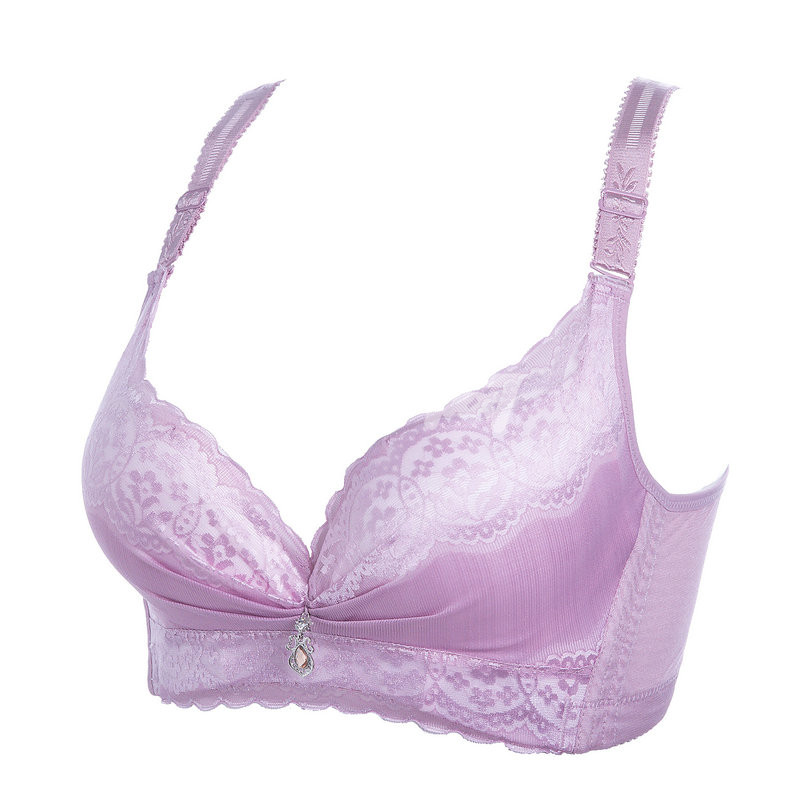 艾薇莉特无钢圈聚拢收副乳文胸调整型上托小胸文胸内衣大码文胸 2653