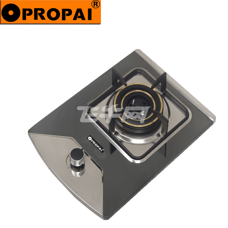 欧派jzytr-opz-062彩钢面板不锈钢燃气灶液化气灶单灶台式嵌入式灶具