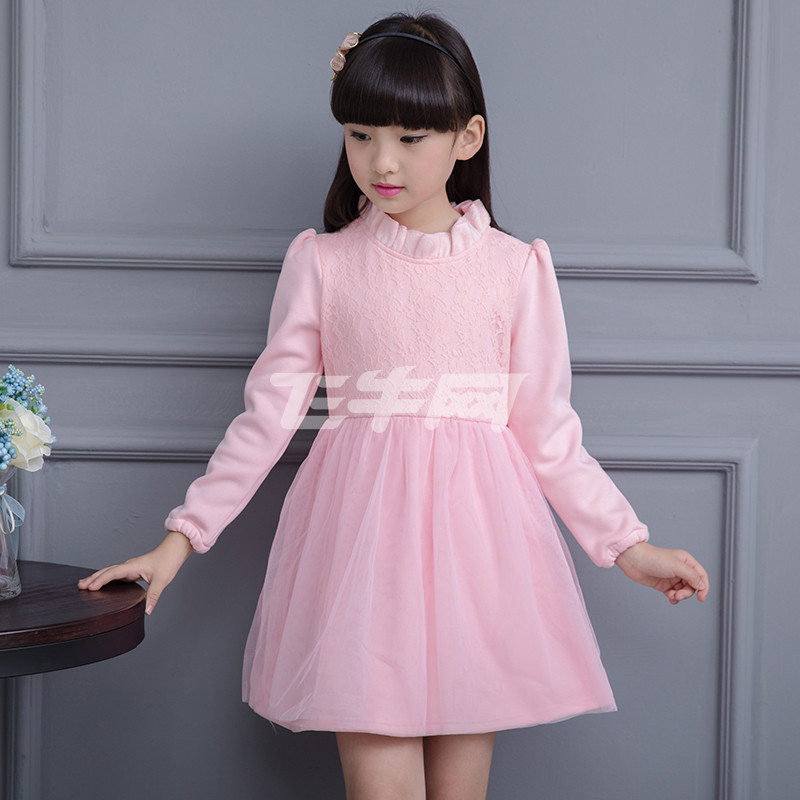 小猪彼特2017秋冬新款童装公主裙韩版中大儿童2017秋冬