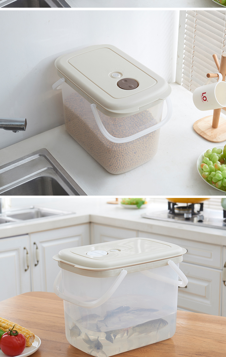 阡佰家 带提手多功能米桶 多用途收纳桶