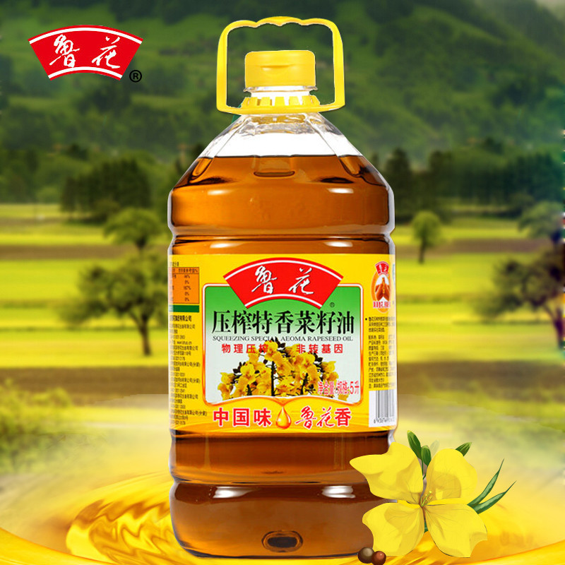 鲁花 食用油 非转基因 菜籽油 5l