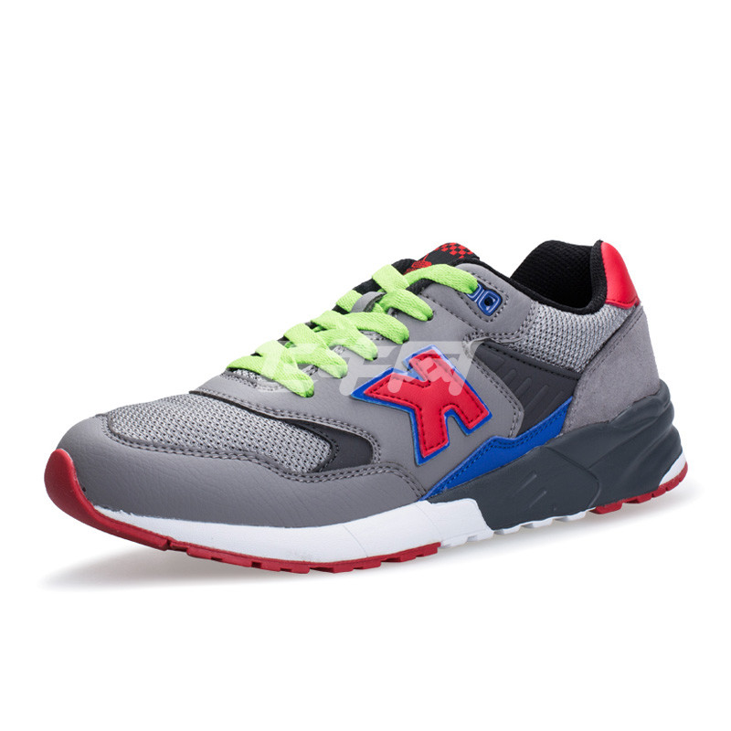 康踏 男子低帮系带防滑轻便复古跑鞋 宝蓝 515331-1