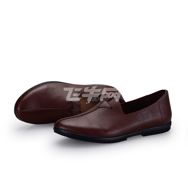 cleef 牛皮软底休闲皮鞋 单层皮套脚休闲鞋 老北京透气男鞋905